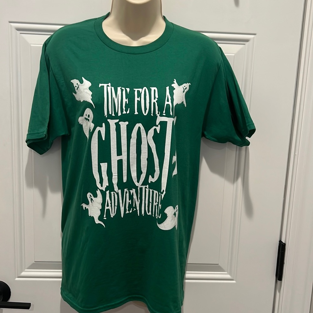 NEW! Green Ghost Adventure Tee-Size Small